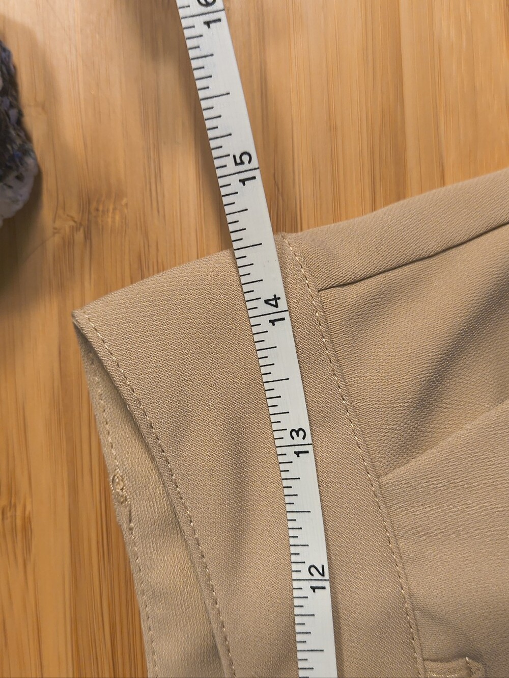 Tronjari Camel Tan High Waisted Pleated Wide Leg Trouser Size S - Picture 9 of 11